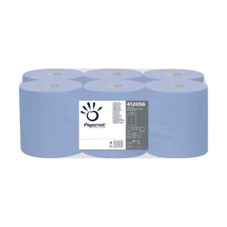 Rolo Toalhas Mão Papernet 412056 135mx20cm 2 Folhas Emb.6 Azul