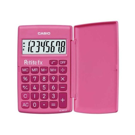 Calculadora de Bolso Casio LC-401LV-PK 8 Dígitos Rosa