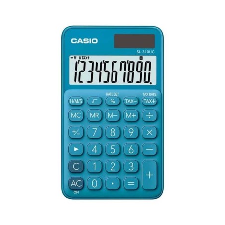 Calculadora de Bolso Casio SL-310UC-BU 10 Dígitos Azul Turquesa