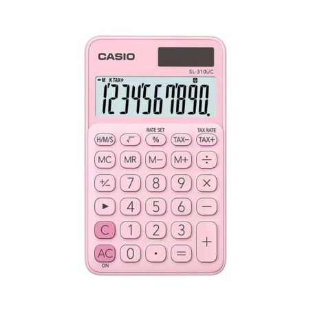 Calculadora de Bolso Casio SL-310UC-PK 10 Dígitos Rosa