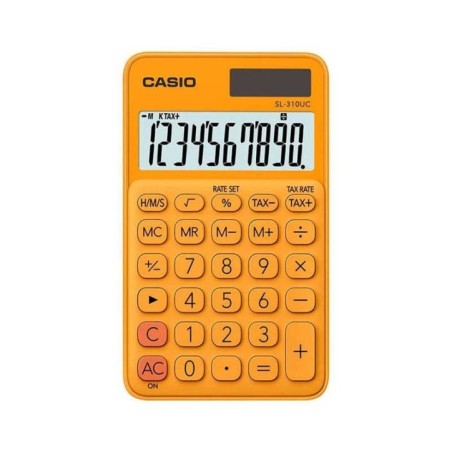 Calculadora de Bolso Casio SL-310UC-RG 10 Dígitos Laranja