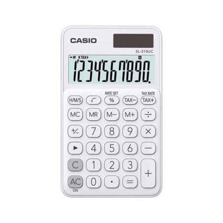 Calculadora de Bolso Casio SL-310UC-WE 10 Dígitos Branco