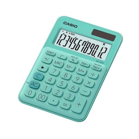 Calculadora de Secretária Casio MS-20UC-GN 12 Dígitos Verde Claro