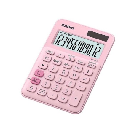 Calculadora de Secretária Casio MS-20UC-PK 12 Dígitos Rosa