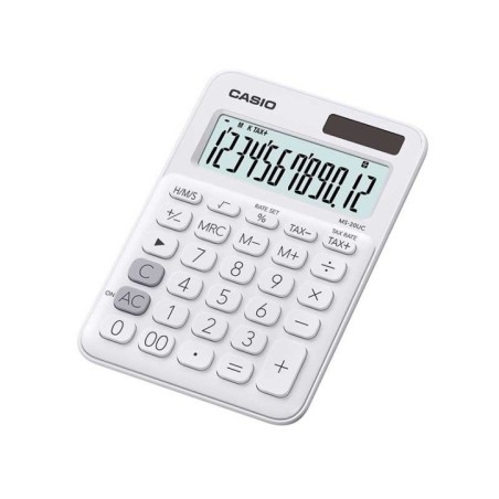 Calculadora de Secretária Casio MS-20UC-WE 12 Dígitos Branco