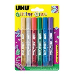 Cola UHU Young Creativ Glitter Glue Original 39040 6x10ml