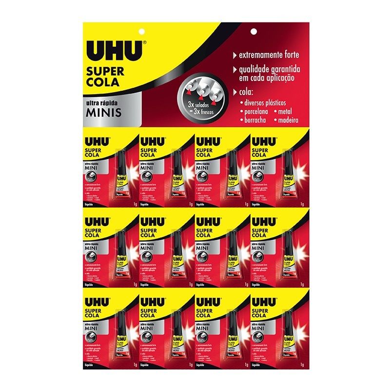 Cola UHU Super Cola Ultra Rápida Minis 41215 1g Cola UHU Super Cola Ultra Rápida Minis 41215 1g