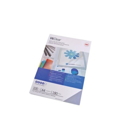 Capa de Encadernação GBC A4 240µm PVC HiClear CE012480 Emb.100