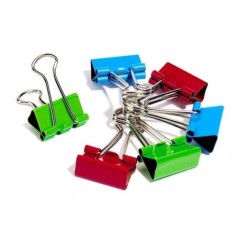 Mola Metálica para Papéis 19mm KF02035 Cx.6 Sortido