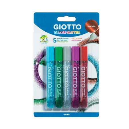 Cola Giotto Decor Glitter Glue Strass 5452-00 5x10,5ml