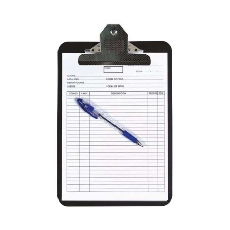 Prancheta de Escrita Q-Connect KF03300 A4 PP Preto