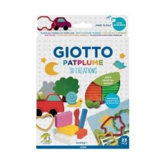 Conjunto de Plasticina Giotto Patplume 3D Creations 5137-00