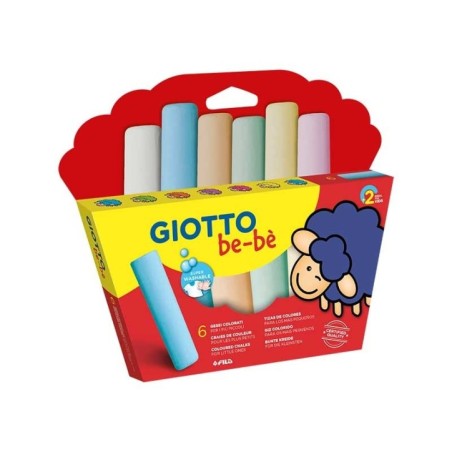 Giz Giotto be-bè Super Chalks 4673-00 Cx.6 Cor Sortido