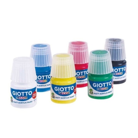 Guache Acrílico Giotto 5382-00 Decor Acrylic Paint 6x 25ml Sortido
