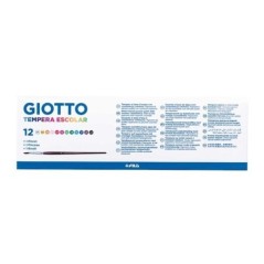 Guache Giotto Escolar 3567-00 12x 25ml + 1 Pincel