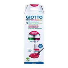 Guache Giotto Escolar 3566-00 6x 25ml + 1 Pincel