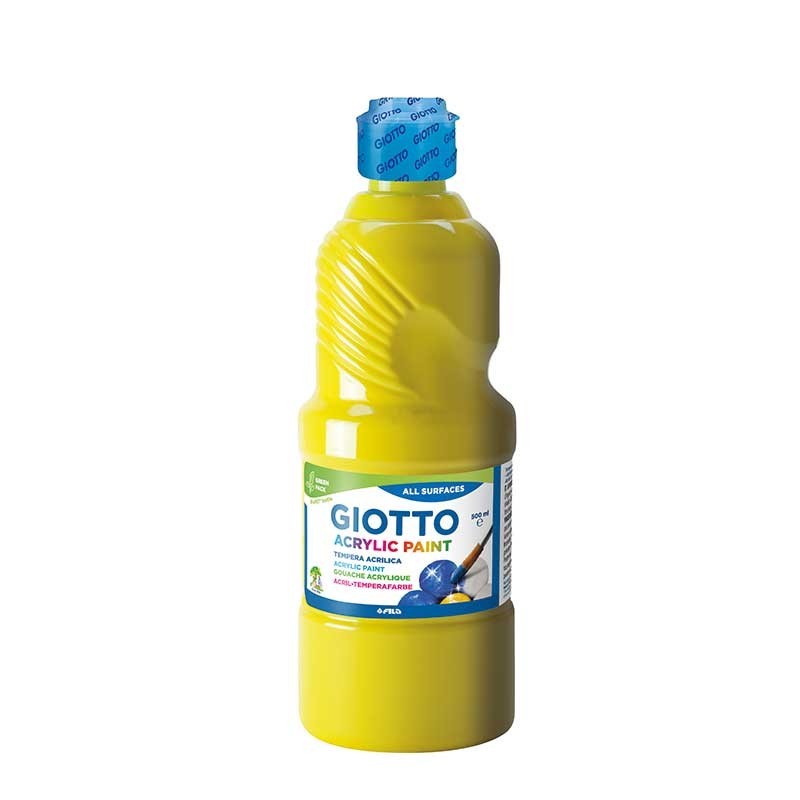 Guache Acrílico Giotto 5337-0200 Acrylic Paint 500ml Amarelo Guache Acrílico Giotto 5337-0200 Acrylic Paint 500ml Amarelo