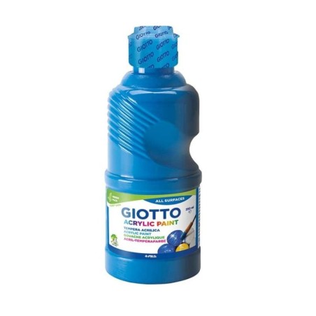 Guache Acrílico Giotto 5340-1500 Acrylic Paint 250ml Azul Cyan
