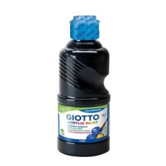 Guache Acrílico Giotto 5340-2400 Acrylic Paint 250ml Preto