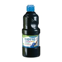 Guache Acrílico Giotto 5337-2400 Acrylic Paint 500ml Preto