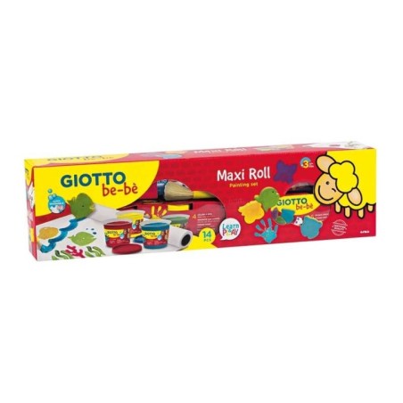 Conjunto de Digitinta Giotto be-bè 4718-00 Maxi Roll 4x150ml