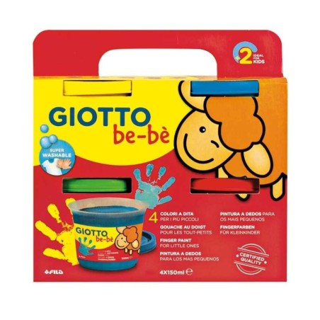 Conjunto de Digitinta Giotto be-bè 4672-00 4x150ml