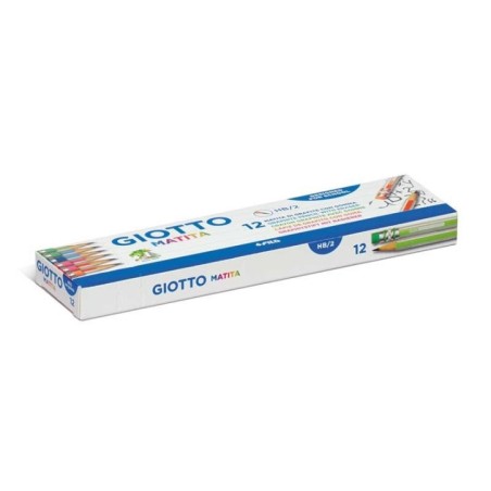 Lápis de Grafite Giotto Matita 2332-00 Nº 2 HB com Borracha