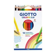 Lápis de Cor Giotto Colors 3.0 2778-00 Cx.18 unidades