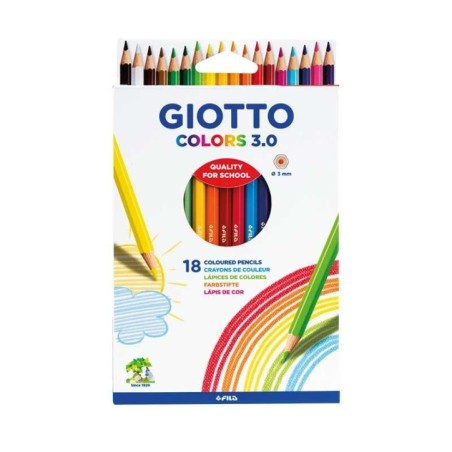 Lápis de Cor Giotto Colors 3.0 2778-00 Cx.18 unidades