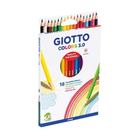 Lápis de Cor Giotto Colors 3.0 2778-00 Cx.18 unidades