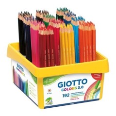 Lápis de Cor Giotto Colors 3.0 5233-00 Cx.192 unidades Schoolpack