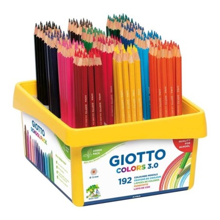 Lápis de Cor Giotto Colors 3.0 5233-00 Cx.192 unidades Schoolpack