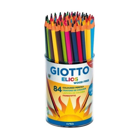 Lápis de Cor Giotto Elios-Tri Wood Free 5160-00 Copo 84 unidades