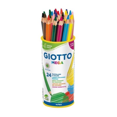 Lápis de Cor Giotto Mega 5197-00 Copo 24 unidades