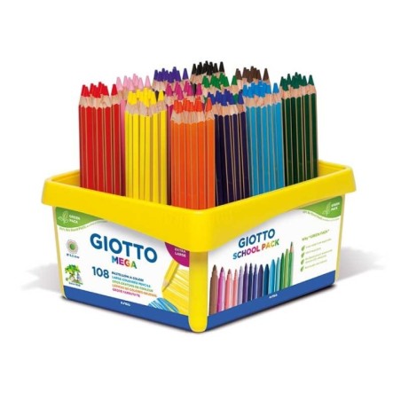Lápis de Cor Giotto Mega 5235-00 Cx.108 unidades Schoolpack