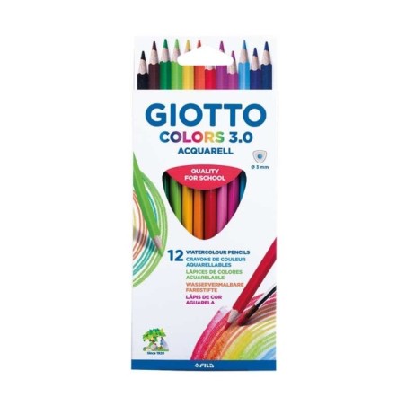 Lápis de Cor Giotto Colors 3.0 Acquarell 2771-00 Cx.12 unidades