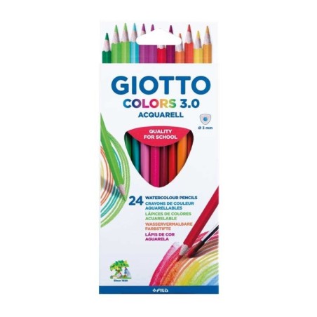 Lápis de Cor Giotto Colors 3.0 Acquarell 2772-00 Cx.24 unidades