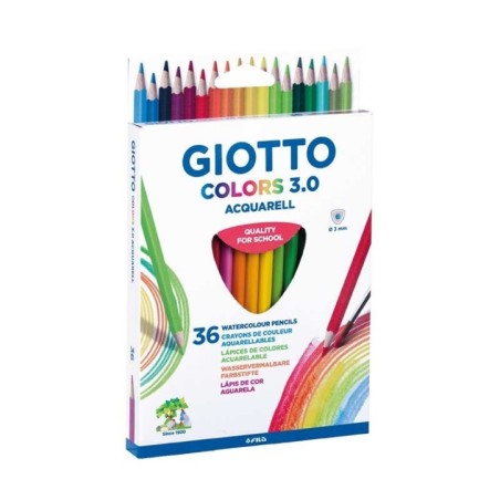 Lápis de Cor Giotto Colors 3.0 Acquarell 2773-00 Cx.36 unidades