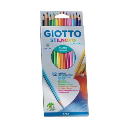 Lápis de Cor Giotto Stilnovo Acquarell 2557-00 Cx.12 unidades