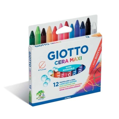 Lápis de Cera Giotto Maxi 2912-00 Cx.12 unidades