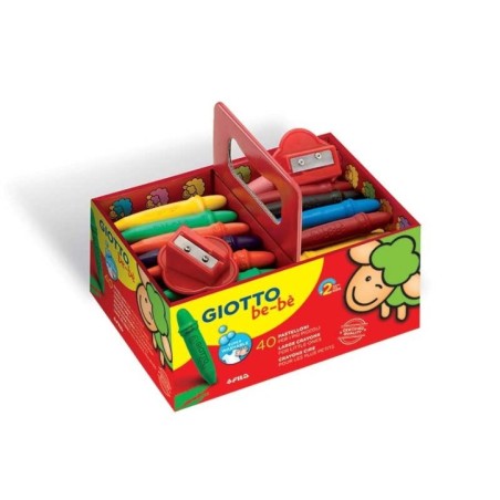 Lápis de Cera Giotto be-bè Super 4627-00 Cx.40 unidades Schoolpack