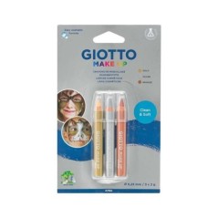 Lápis de Pintura Facial Giotto Make Up Cosmetic Metallic 4736-00 Cx.3