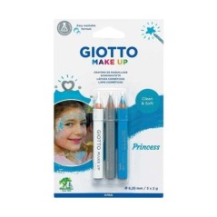 Lápis de Pintura Facial Giotto Make Up Cosmetic Princess 4738-00 Cx.3