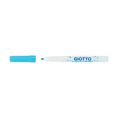 Marcador de Feltro Giotto Turbo Glitter Maxi 4266-00 Cx.6 Sortido