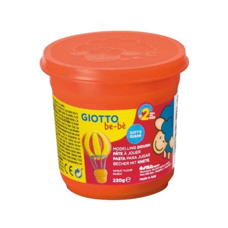 Pasta de Modelar Giotto be-bè Modelling Dough 4630-03 220g Laranja
