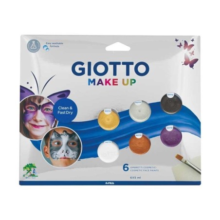 Pintura Facial Giotto Make Up Cosmetic Metallic Colours 4765-00 Cx.6