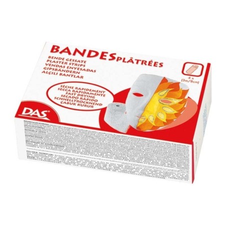 Gesso de Modelar Das 6881-00 Bandas 3mx8cm x4