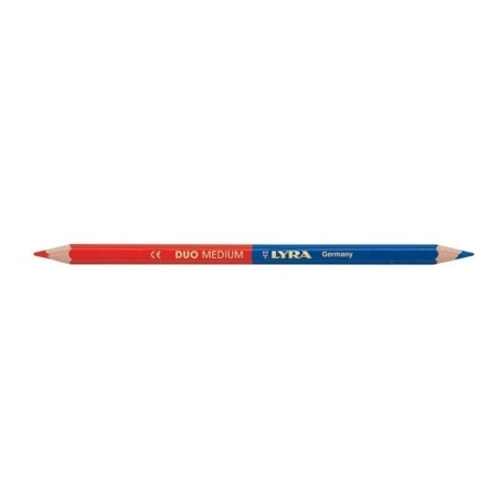 Lápis Bicolor Lyra Duo Medium 2640101 Vermelho/Azul