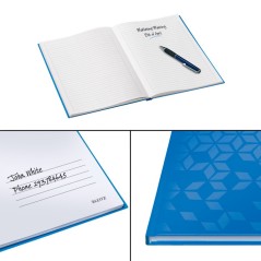 Notebook Leitz WOW 4625-12-36 A4 80 Folhas 90g Pautado Azul