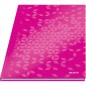 Notebook Leitz WOW 4626-12-23 A4 80 Folhas 90g Quadriculado Rosa Notebook Leitz WOW 4626-12-23 A4 80 Folhas 90g Quadriculado Rosa